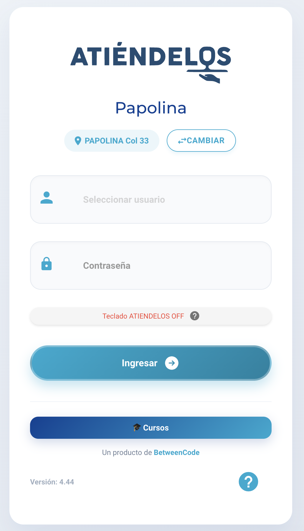 Vista móvil de Atiéndelos para gestionar pedidos